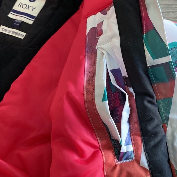 Girls Roxy Ski m/Snowboarding Jacket/Coat - Bright/Multicolored/Rainbow - Picture 8 of 16